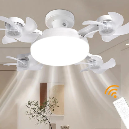 Ventilateur de Plafond LED 2-en-1 — Lumière + Ventilation, sans travaux