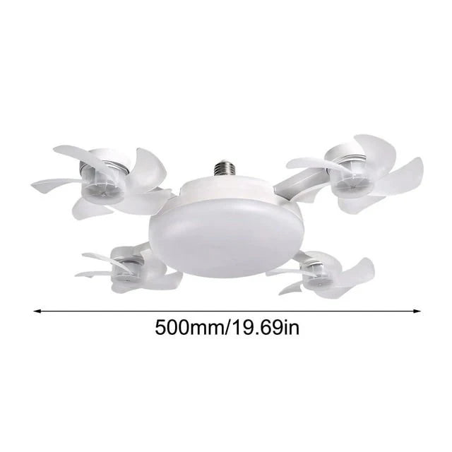 Ventilateur de Plafond LED 2-en-1 — Lumière + Ventilation, sans travaux