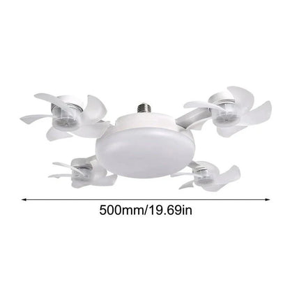 Ventilateur de Plafond LED 2-en-1 — Lumière + Ventilation, sans travaux
